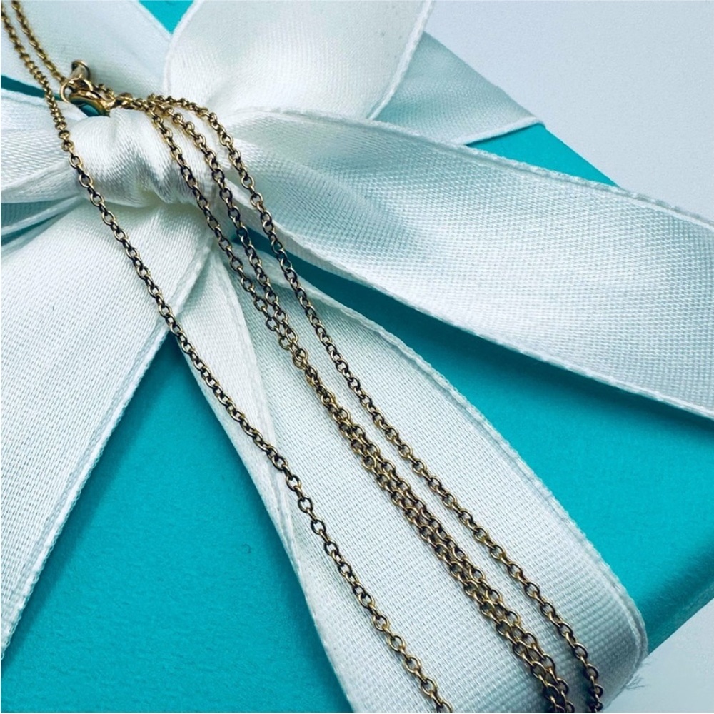 Tiffany & Co 18k rose gold 21” chain